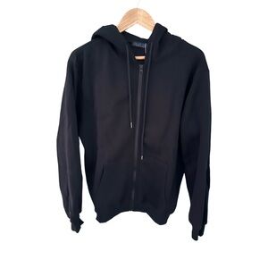 Blue Ice Men's Black Full Zip Fleece Hoodie Sweatshirt NWT Size M